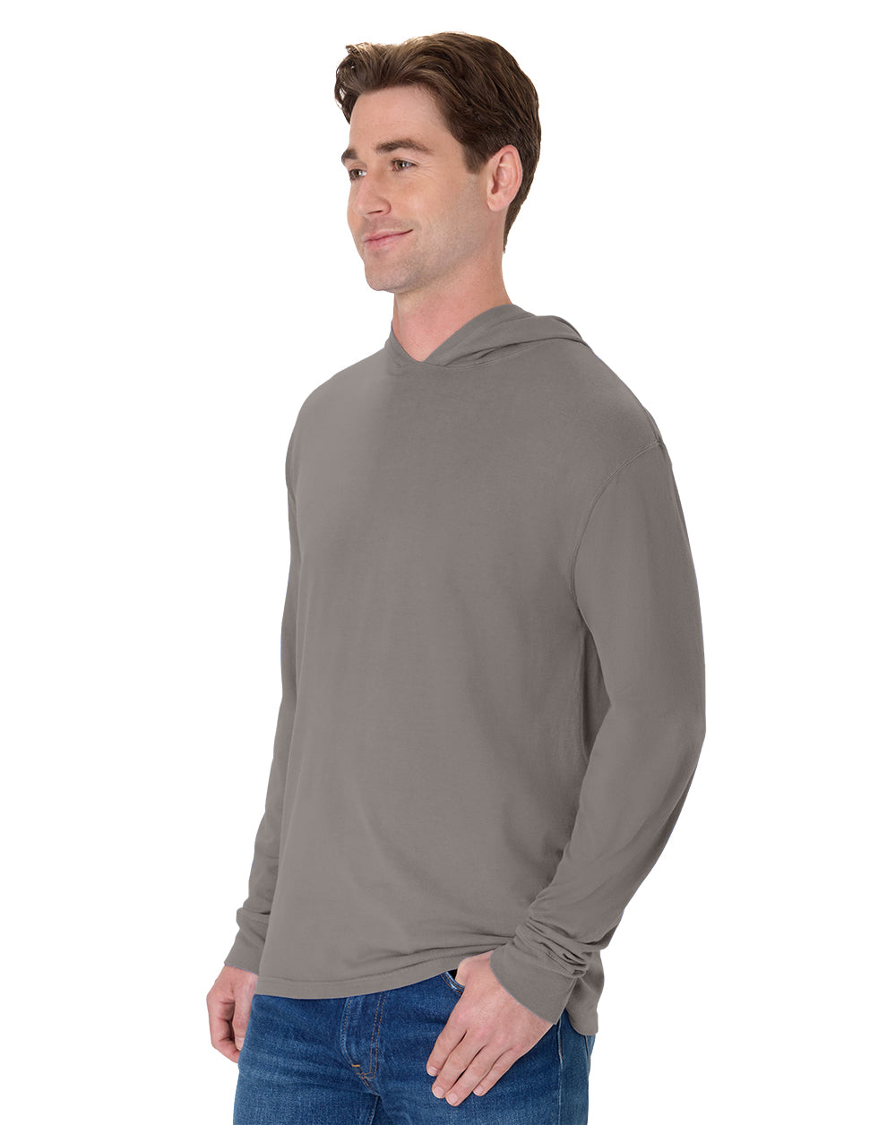 ComfortWash Long Sleeve Hooded Tee - GDH280