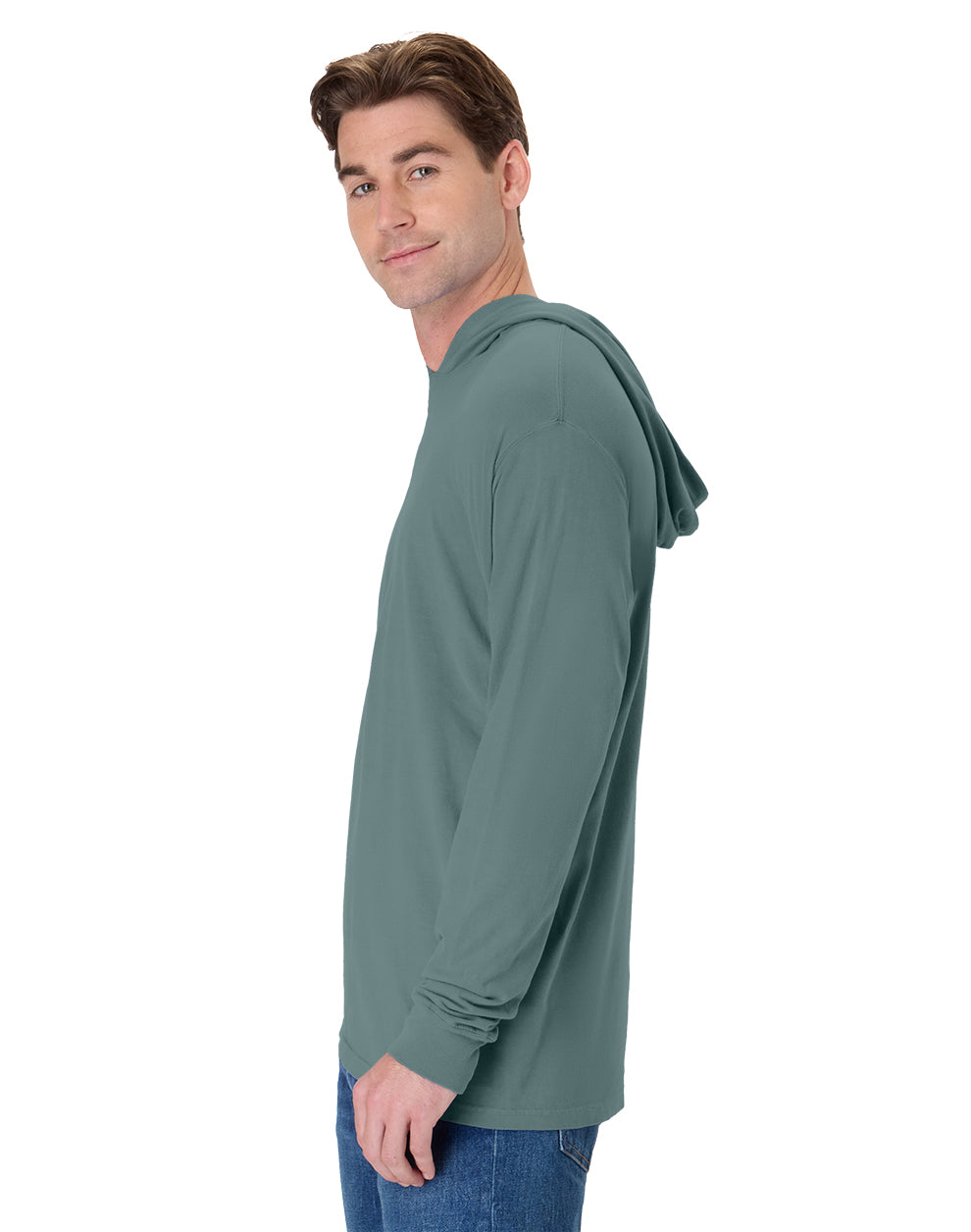 ComfortWash Long Sleeve Hooded Tee - GDH280
