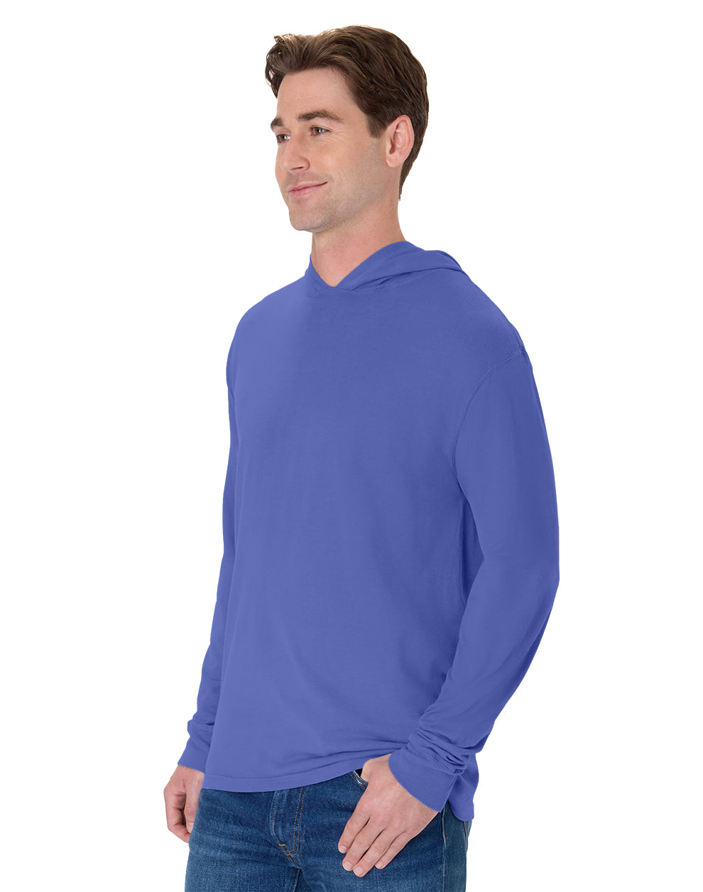 ComfortWash Long Sleeve Hooded Tee - GDH280