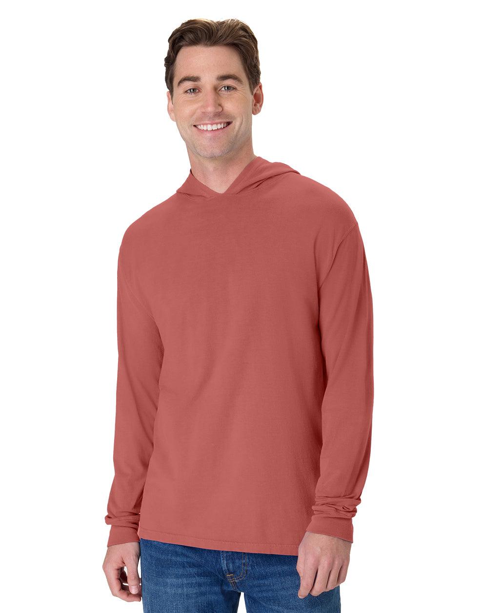 ComfortWash Long Sleeve Hooded Tee - GDH280