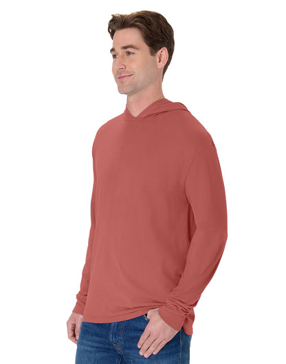ComfortWash Long Sleeve Hooded Tee - GDH280