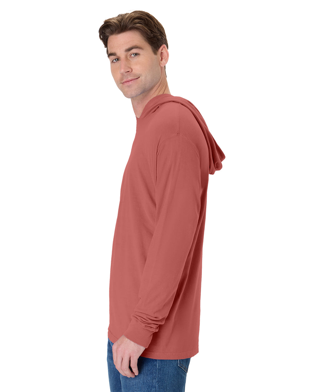 ComfortWash Long Sleeve Hooded Tee - GDH280