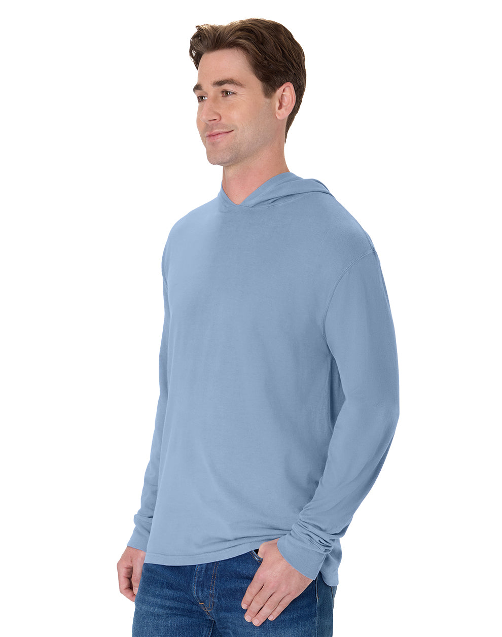 ComfortWash Long Sleeve Hooded Tee - GDH280