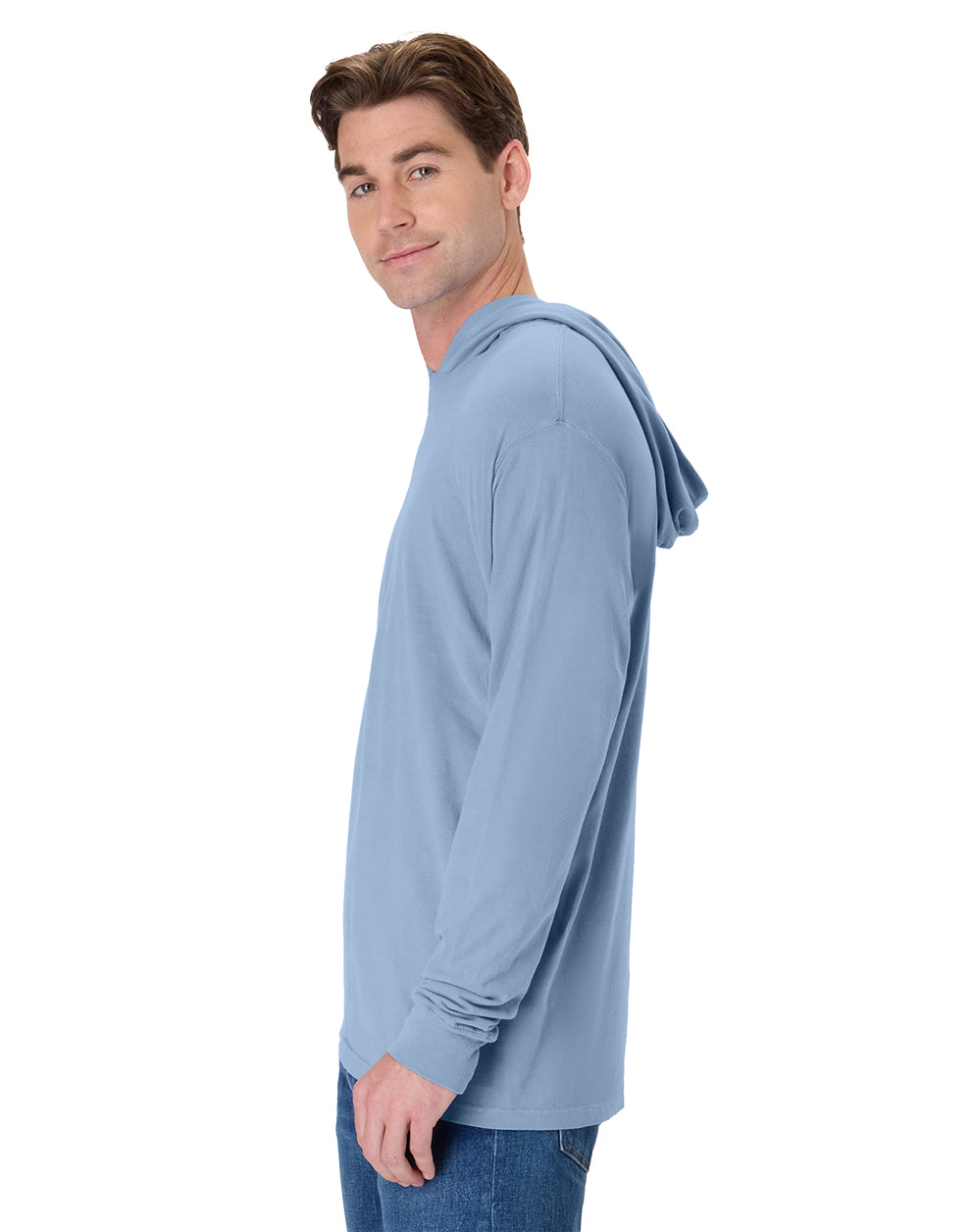 ComfortWash Long Sleeve Hooded Tee - GDH280