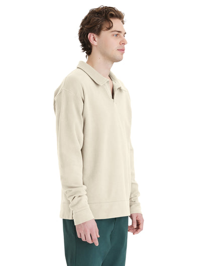 Garment Dye Polo Collar Sweatshirt - GDH490