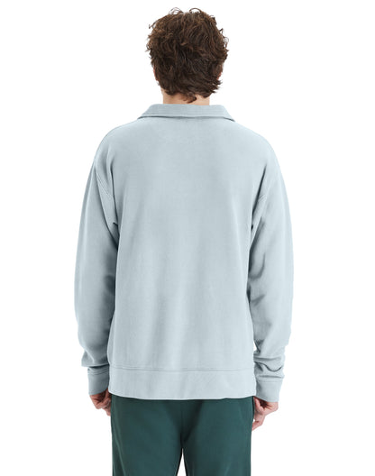 Garment Dye Polo Collar Sweatshirt - GDH490