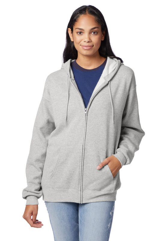 Hanes EcoSmart Full-Zip Fleece Hoodie - P180