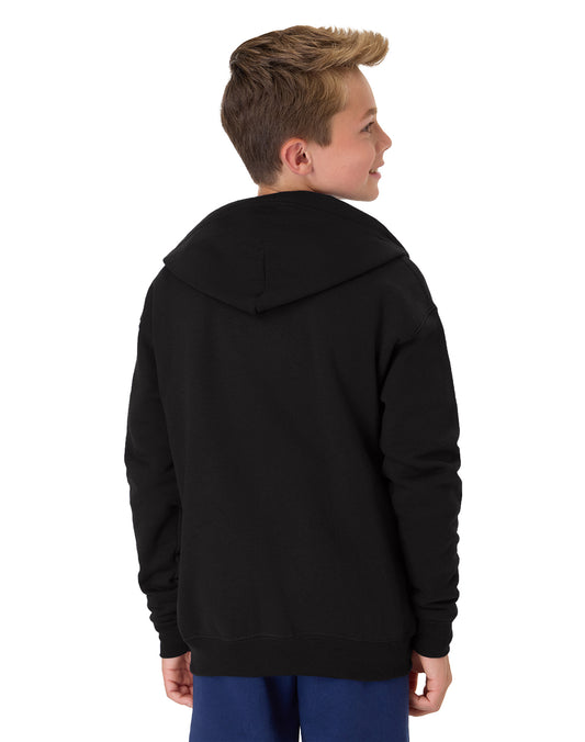 Hanes Youth EcoSmart Full-Zip Fleece Hoodie - P480