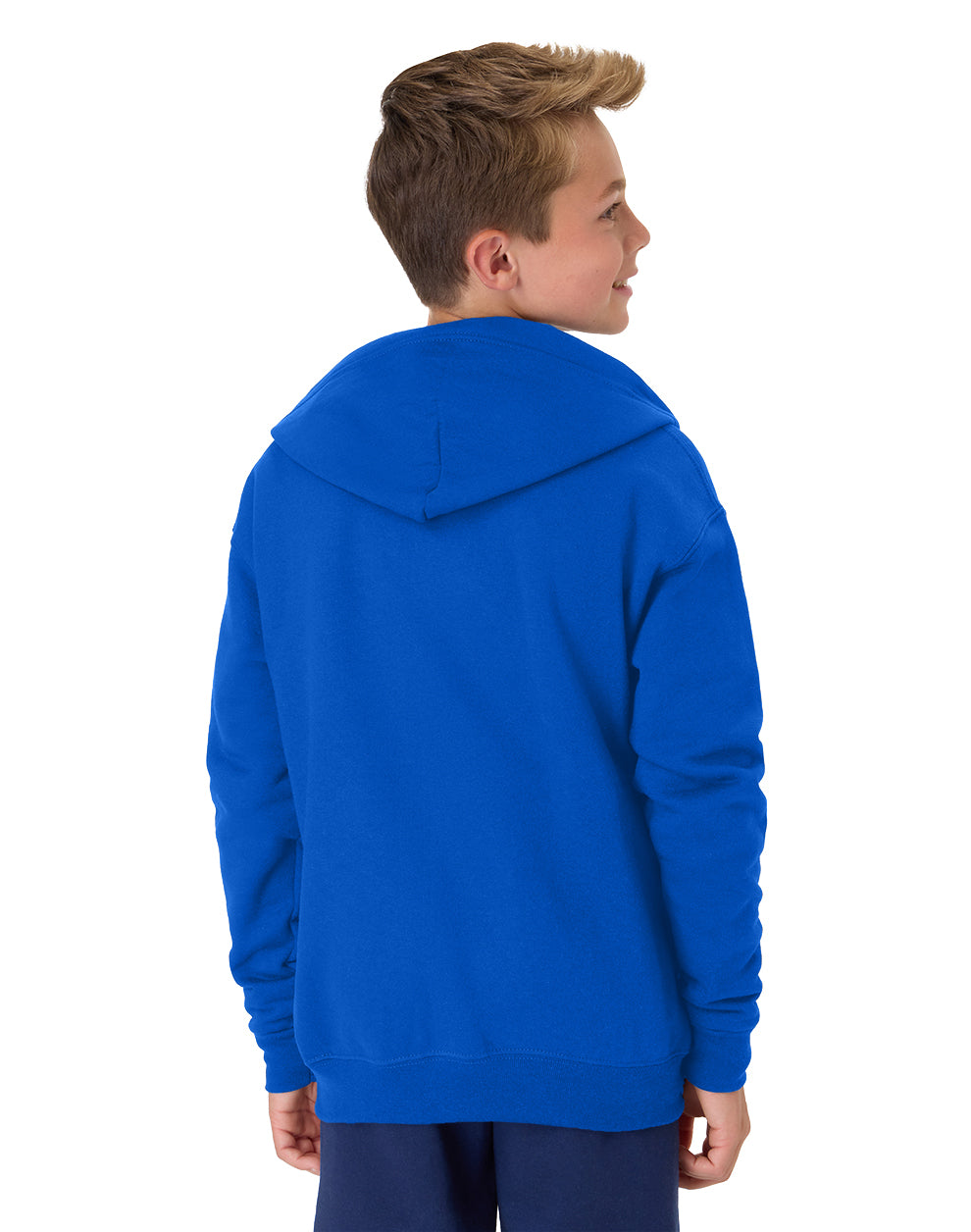 Hanes Youth EcoSmart Full-Zip Fleece Hoodie - P480