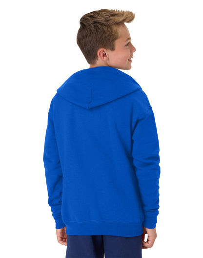 Hanes Youth EcoSmart Full-Zip Fleece Hoodie - P480