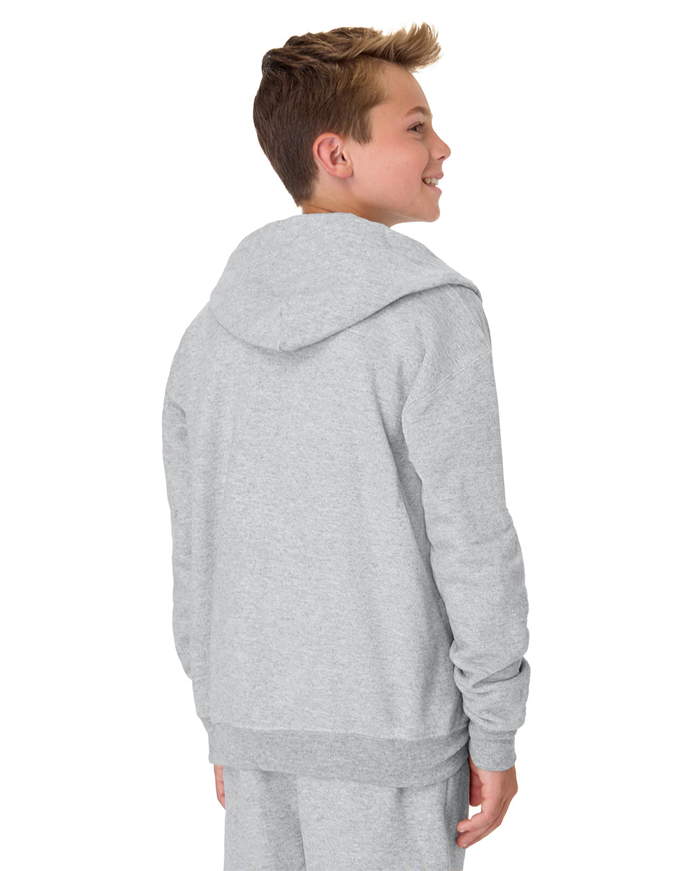 Hanes Youth EcoSmart Full-Zip Fleece Hoodie - P480