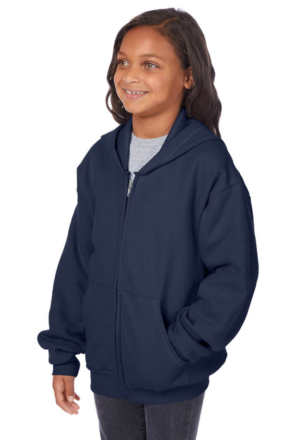 Hanes EcoSmart Full-Zip Fleece Hoodie - P480