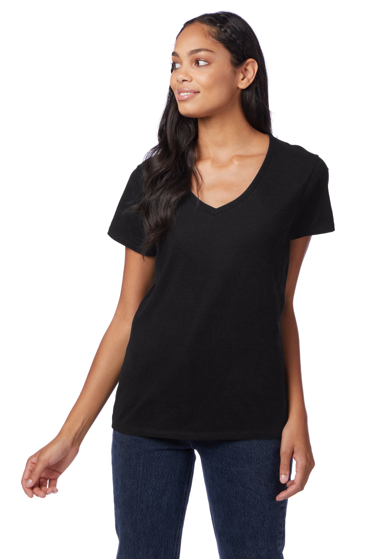 Hanes Perfect-T Women's Short Sleeve V-neck T-shirt - S04V