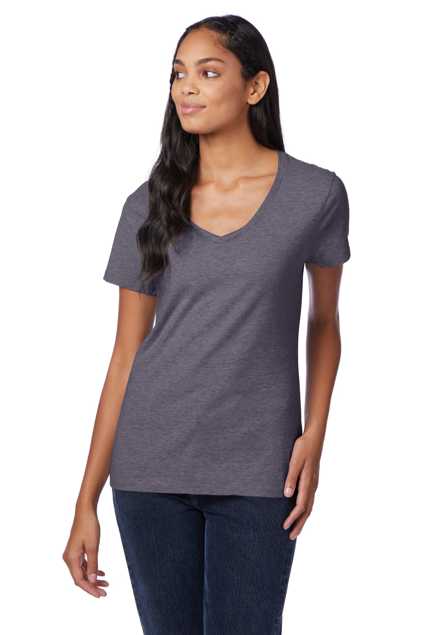 Hanes Perfect-T Women's Short Sleeve V-neck T-shirt - S04V