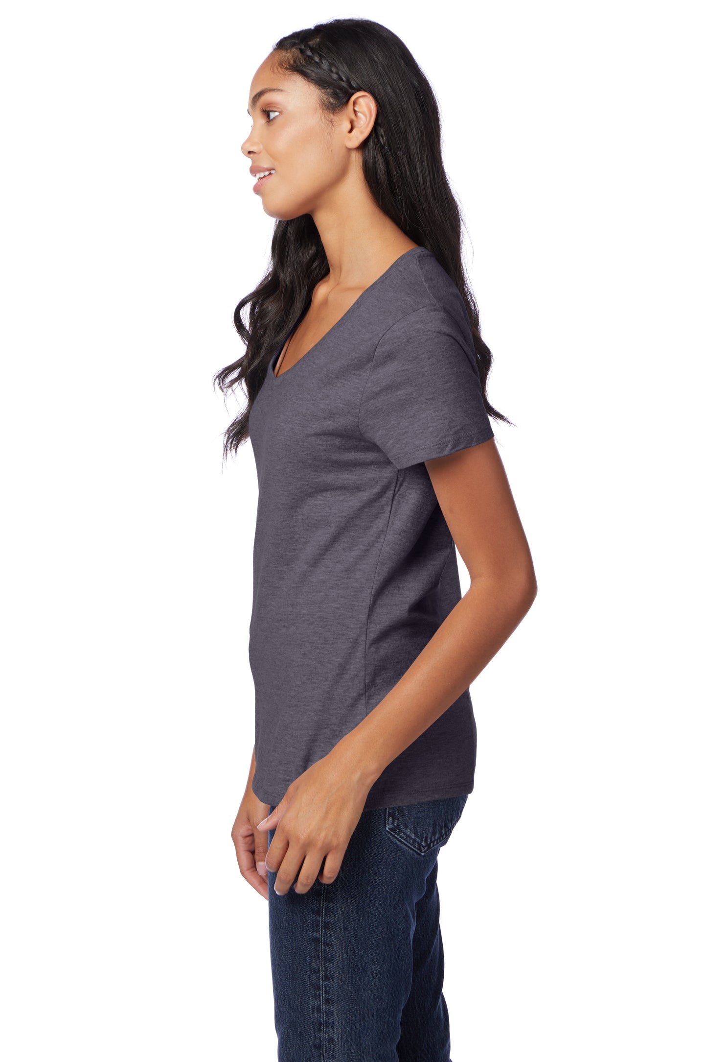 Hanes Perfect-T Women's Short Sleeve V-neck T-shirt - S04V