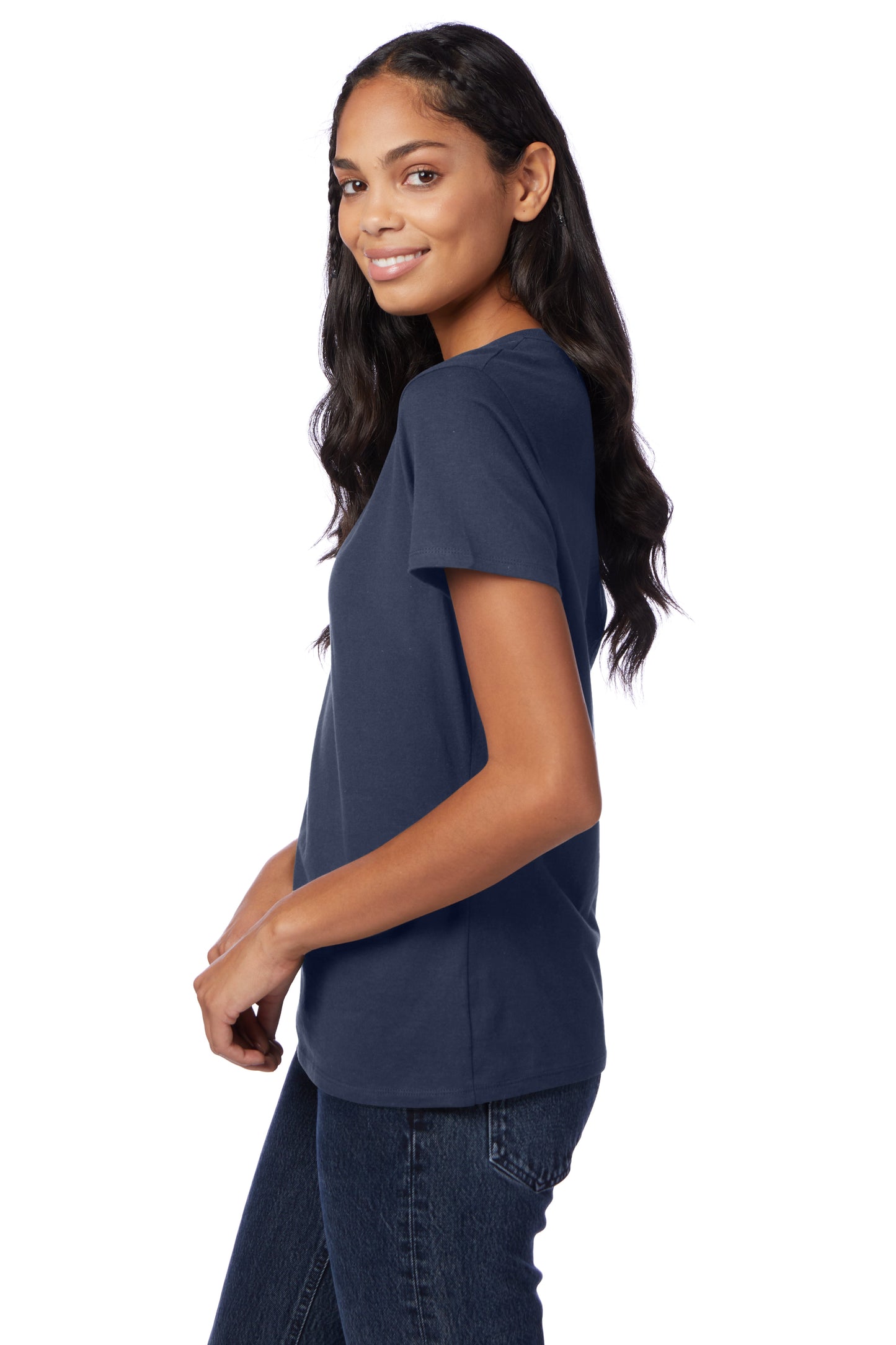 Hanes Perfect-T Women's Short Sleeve V-neck T-shirt - S04V