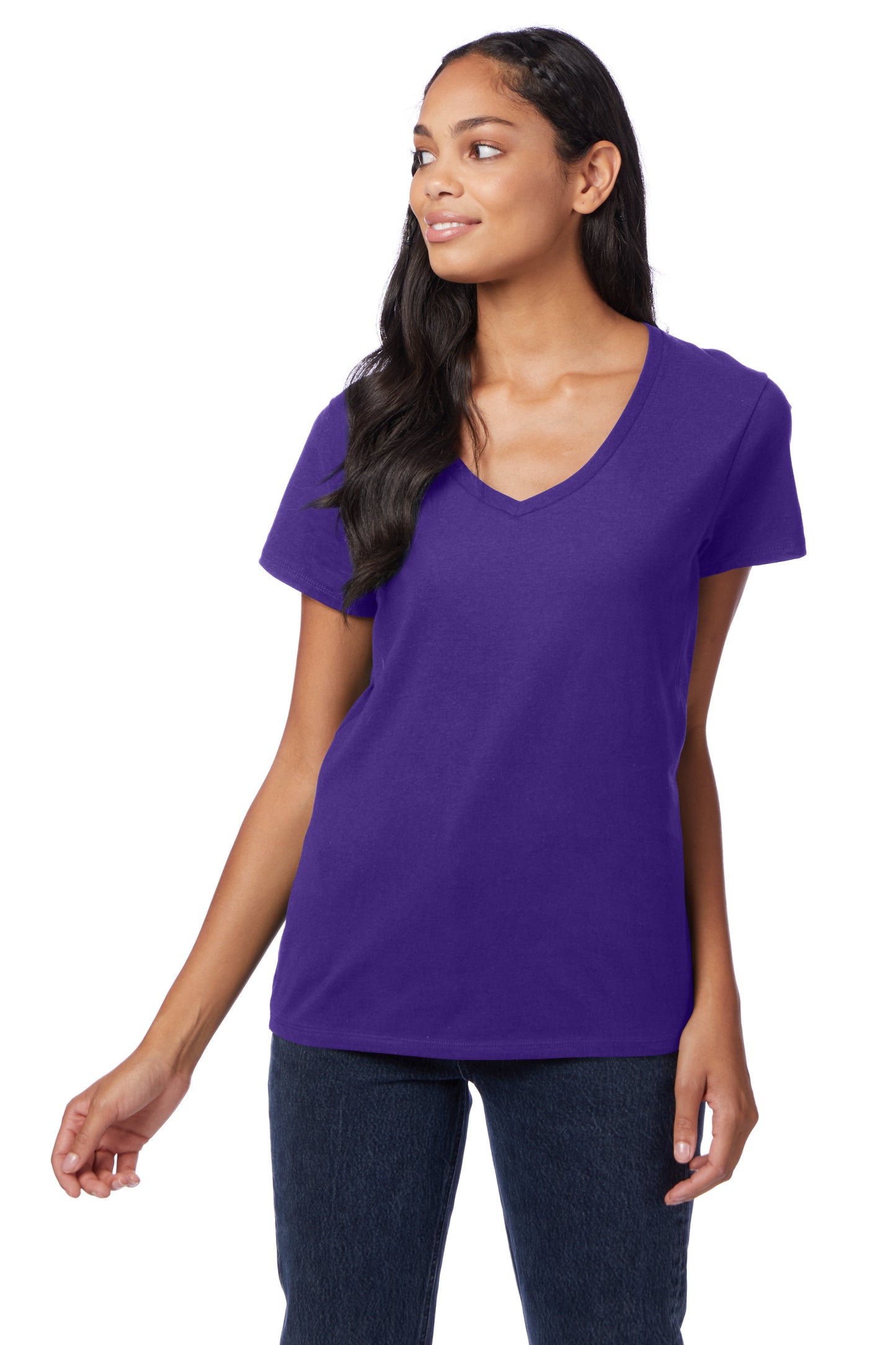 Hanes Perfect-T Women's Short Sleeve V-neck T-shirt - S04V