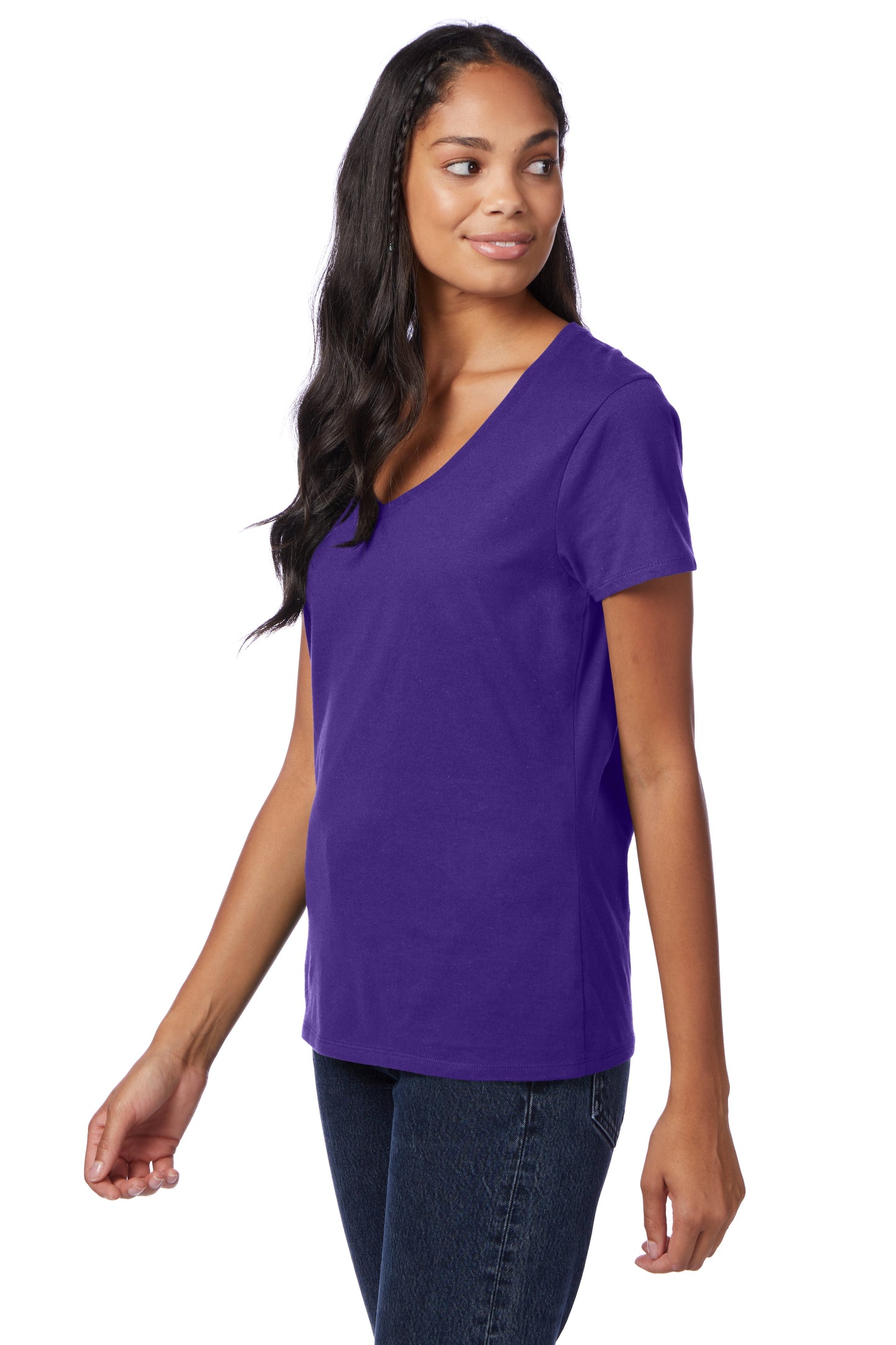 Hanes Perfect-T Women's Short Sleeve V-neck T-shirt - S04V