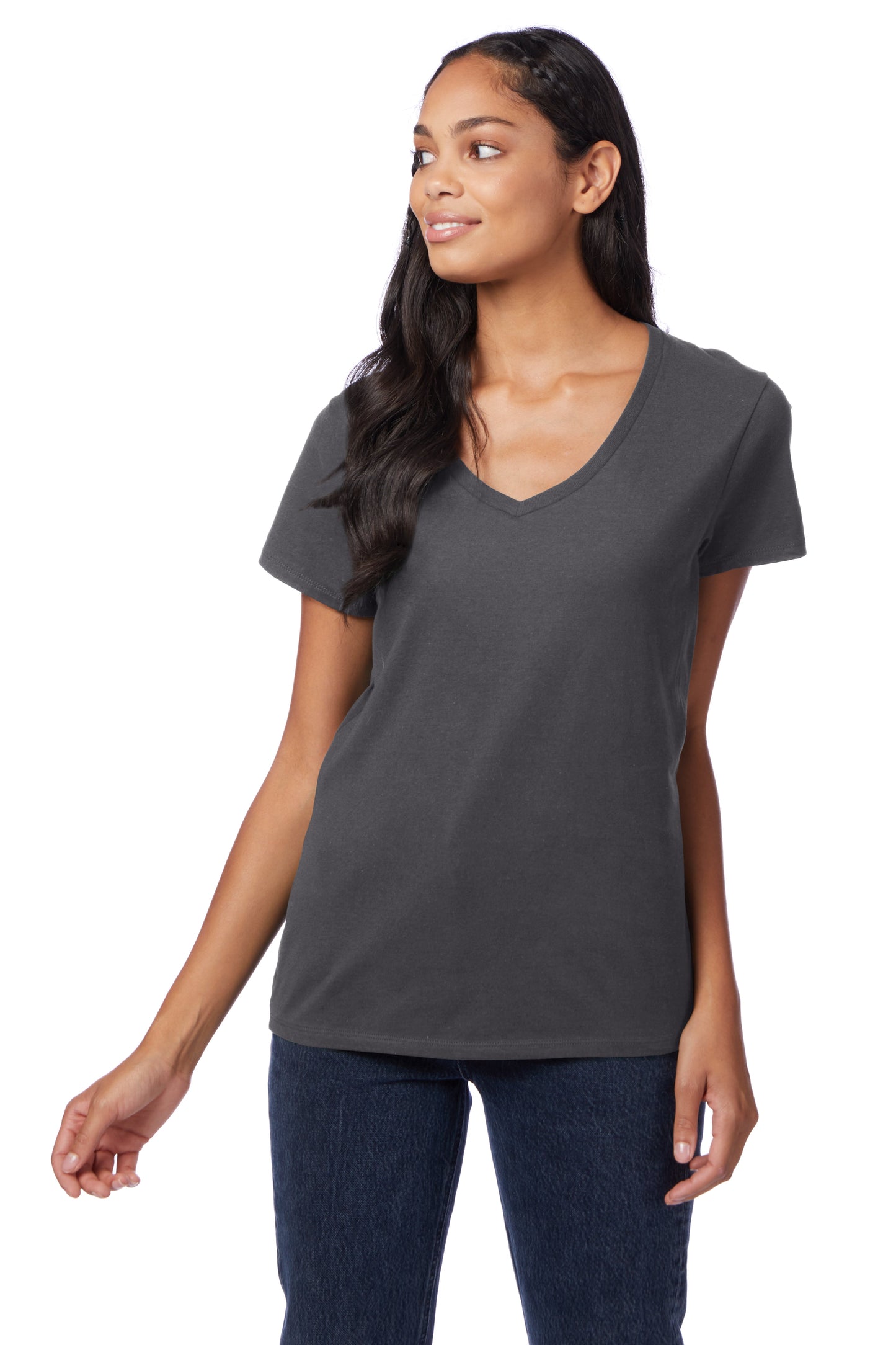 Hanes Perfect-T Women's Short Sleeve V-neck T-shirt - S04V