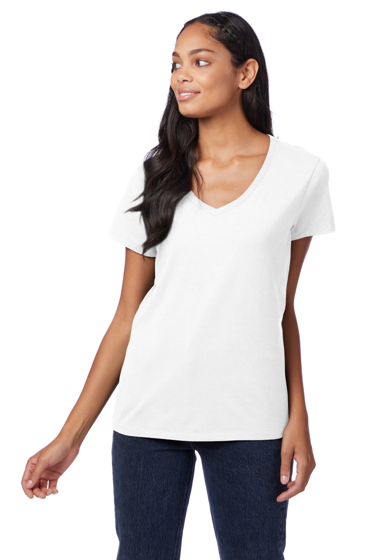 Hanes Perfect-T Women's Short Sleeve V-neck T-shirt - S04V