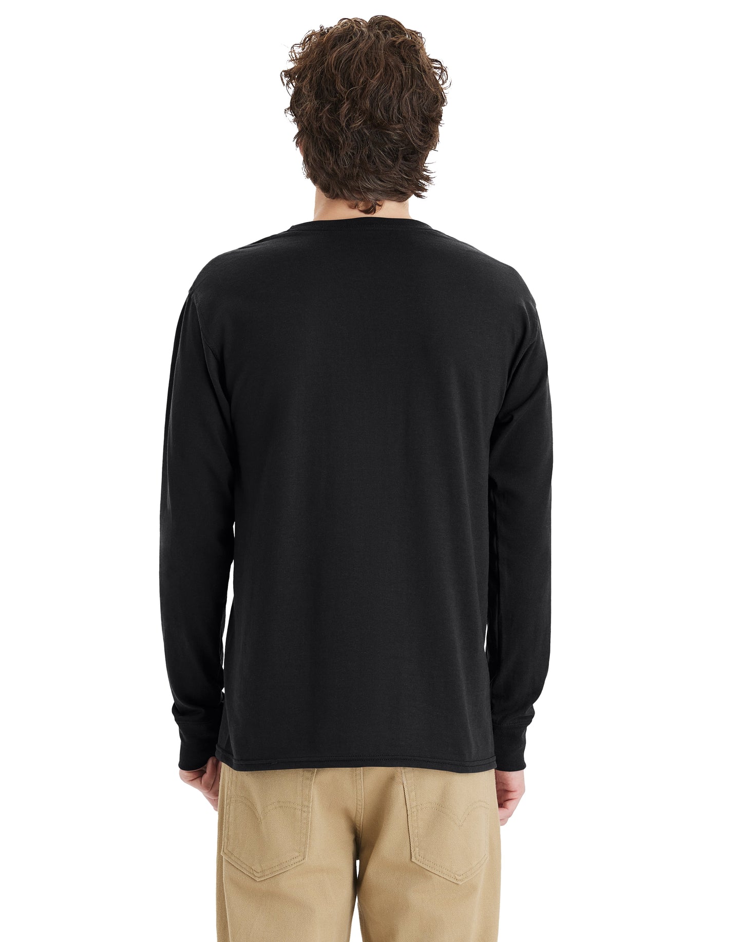 Hanes Workwear Long-Sleeve Pocket T-Shirt - W120