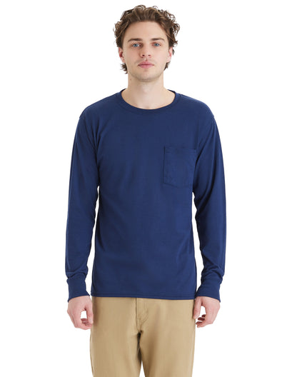 Hanes Workwear Long-Sleeve Pocket T-Shirt - W120