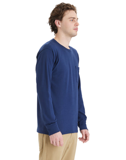 Hanes Workwear Long-Sleeve Pocket T-Shirt - W120