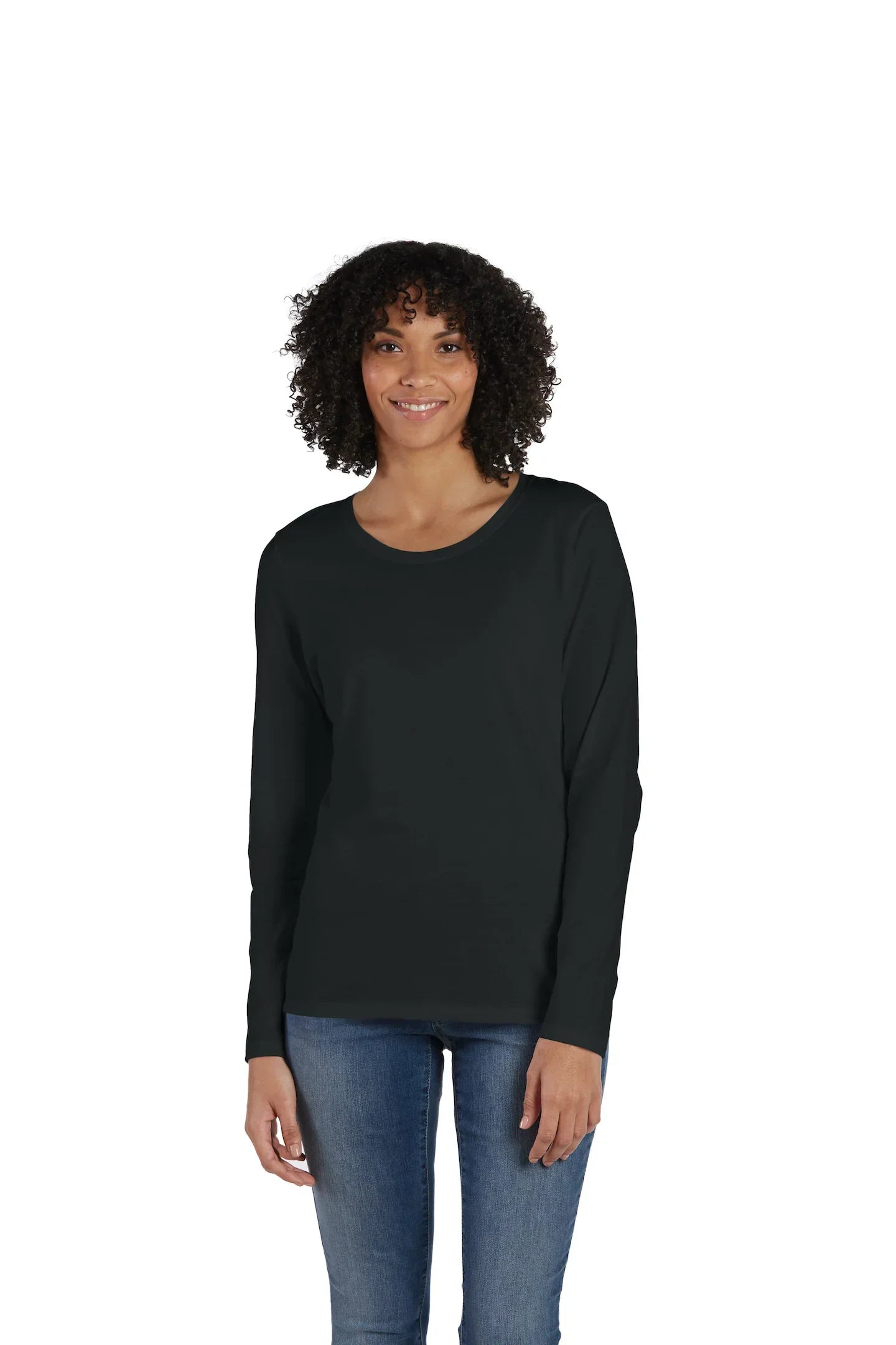 Hanes Perfect-T Women's Long Sleeve Scoopneck T-shirt - S04LS