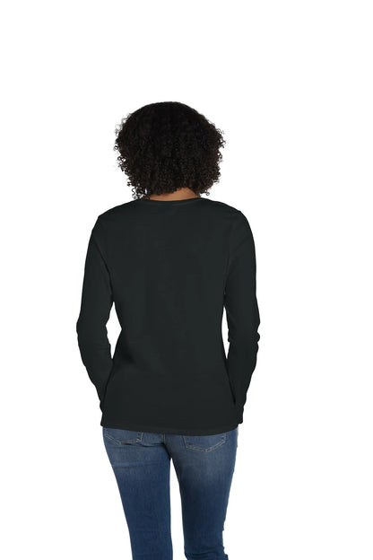 Hanes Perfect-T Women's Long Sleeve Scoopneck T-shirt - S04LS