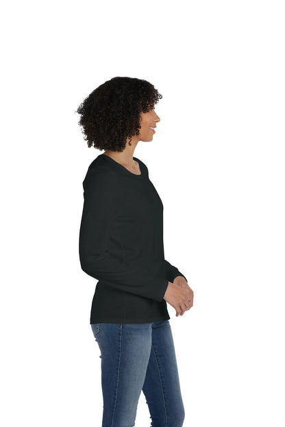 Hanes Perfect-T Women's Long Sleeve Scoopneck T-shirt - S04LS