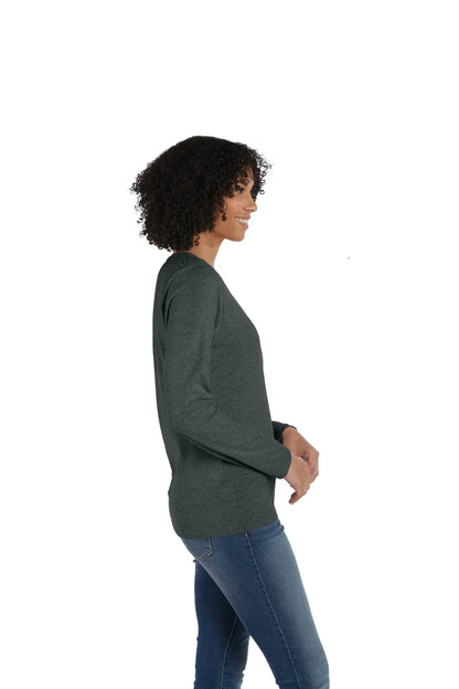 Hanes Perfect-T Women's Long Sleeve Scoopneck T-shirt - S04LS