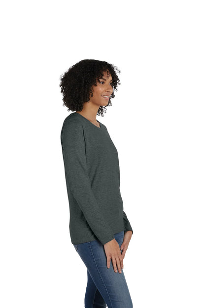 Hanes Perfect-T Women's Long Sleeve Scoopneck T-shirt - S04LS