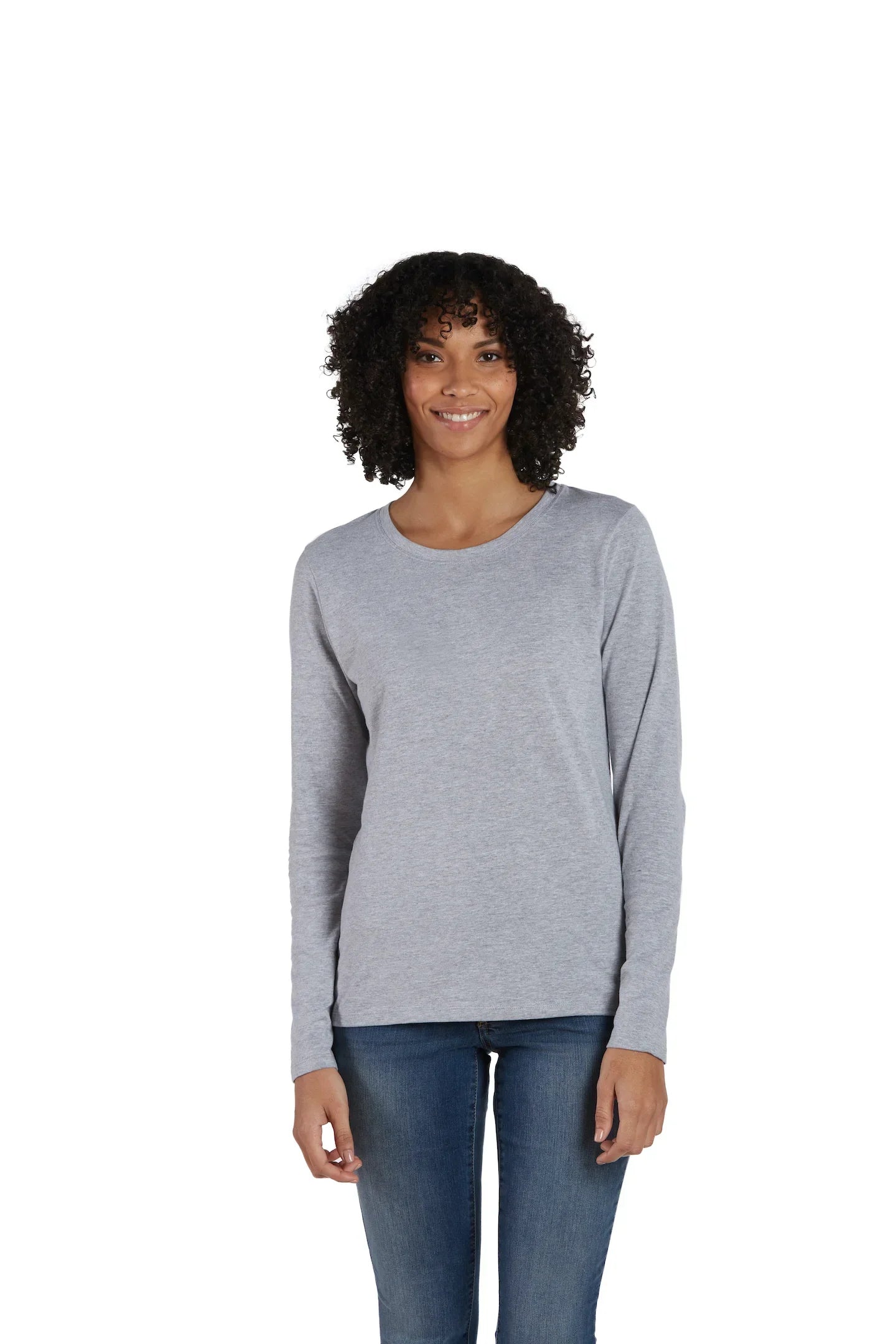 Hanes Perfect-T Women's Long Sleeve Scoopneck T-shirt - S04LS