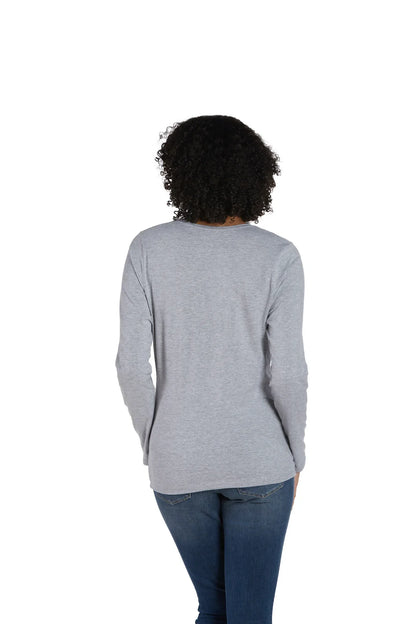 Hanes Perfect-T Women's Long Sleeve Scoopneck T-shirt - S04LS