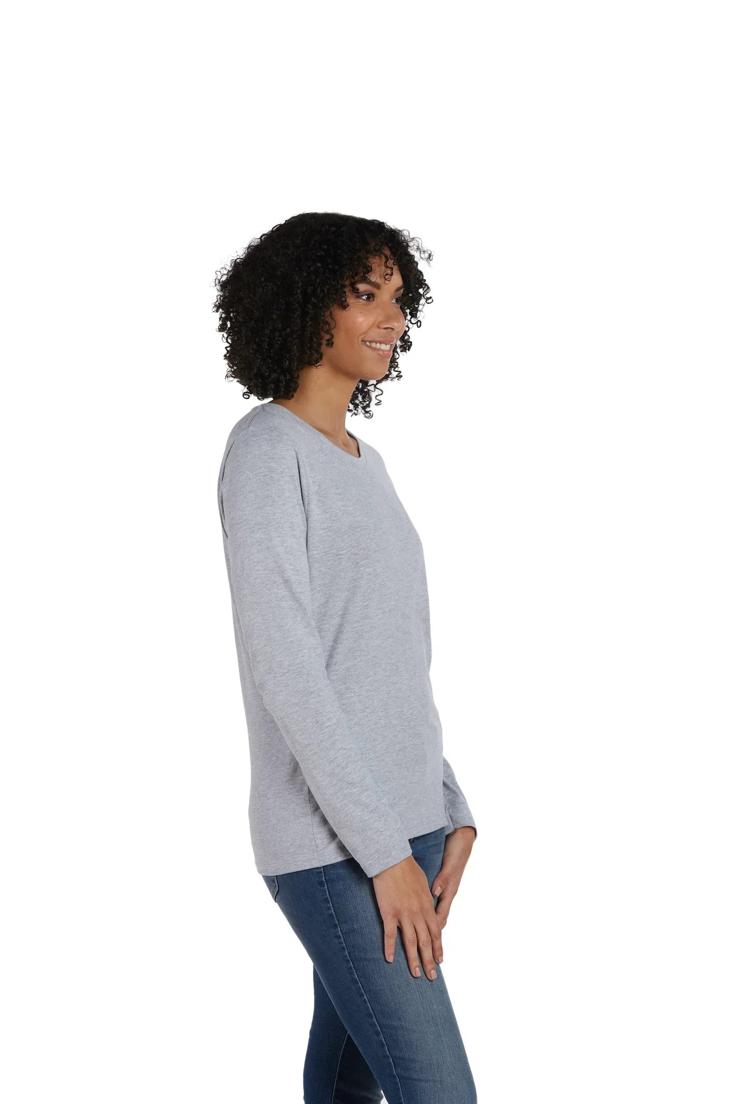 Hanes Perfect-T Women's Long Sleeve Scoopneck T-shirt - S04LS